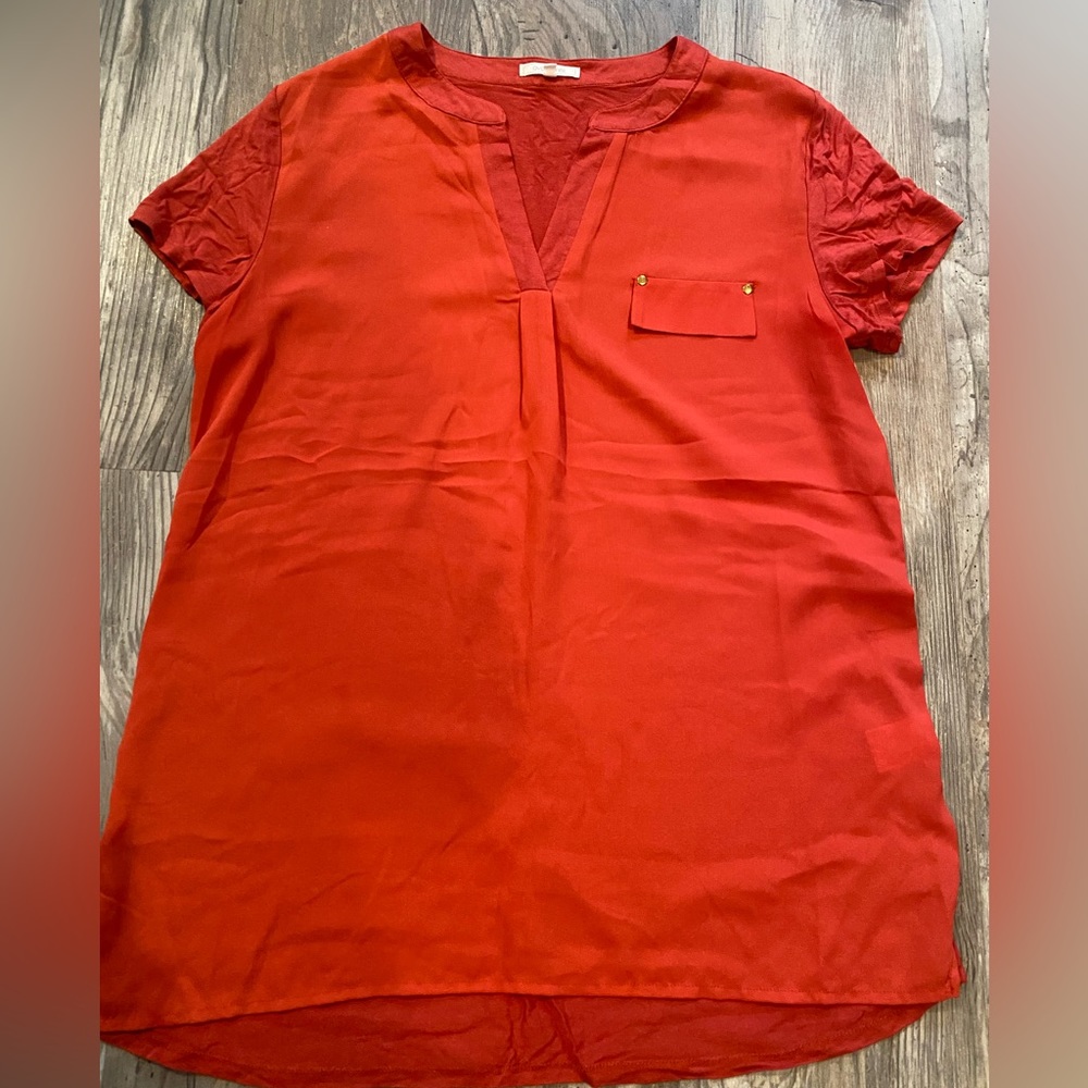 Long Ava James brand shirt size large